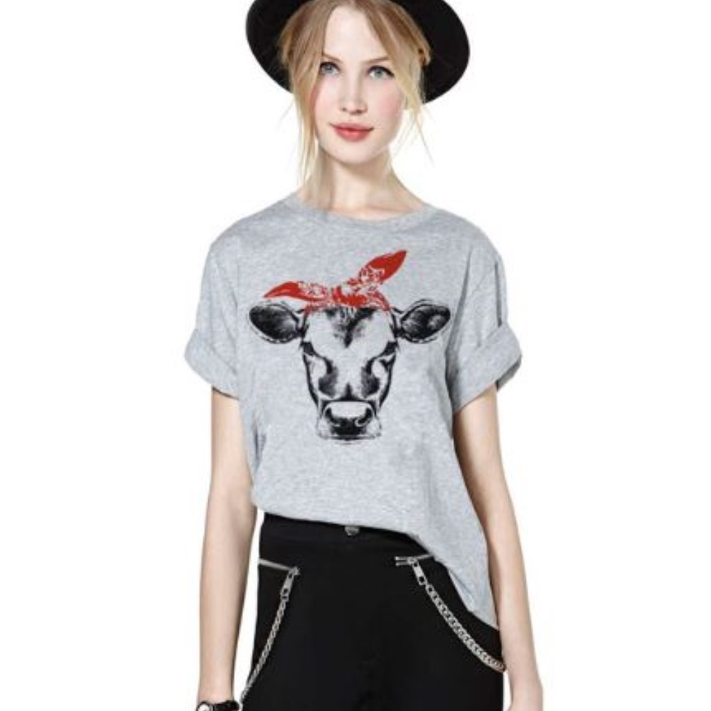 Pin up cow t-shirt